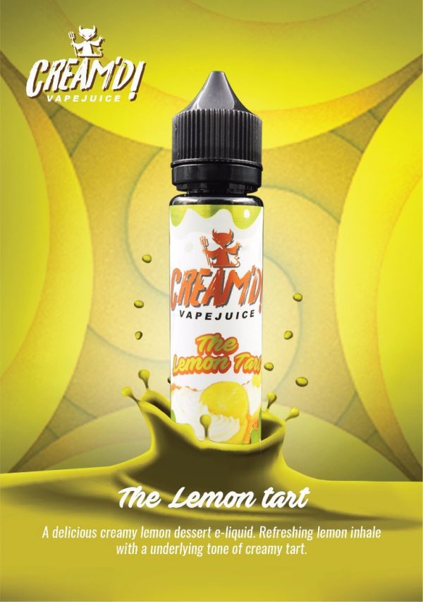 Cream'd The Lemon Tart 50ml Shortfill E-Liquid