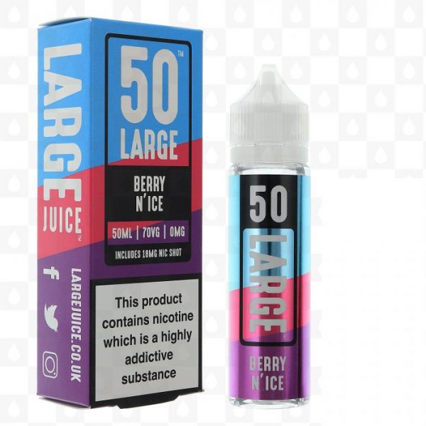 Large Juice 50 Berry N'Ice 50ml Shortfill E-liquid