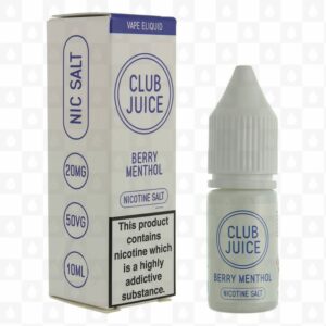 Club Juice Berry Menthol Nic Salt E Liquid 10ml e1616372310286