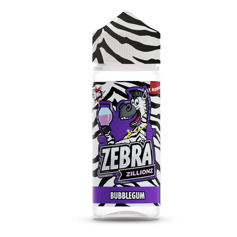 Zebra Zillionz Bubblegum 50ml Shortfill E-Liquid