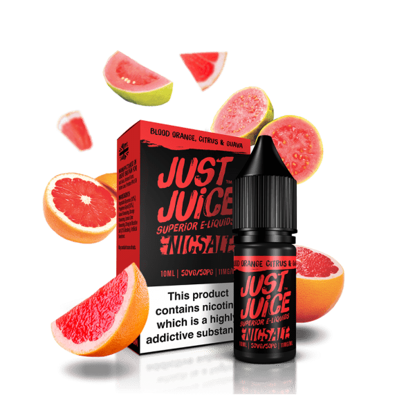 Just Juice Blood Orange Citrus Guava 10ml Nic Salt e1601932433657