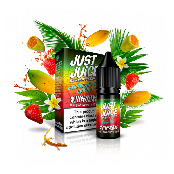 Just Juice Strawberry Curuba 10ml Nic Salt e1614554908967