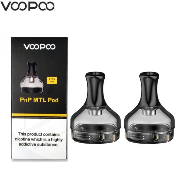 VooPoo PnP MTL 2ml Replacement Pods Pack of 2 e1616363707571