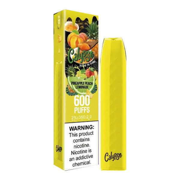 Calypso Pineapple Peach Lemonade Disposable Vape Bar 600 Puff