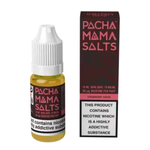 Pacha Mama Salts Strawberry Crush 10ml Nic Salt E Liquid e1651623124185
