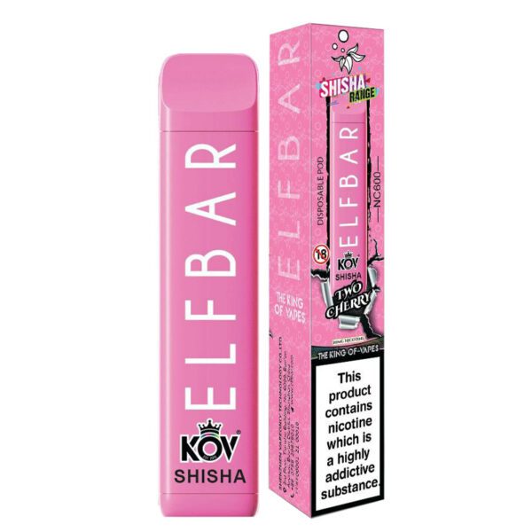 Elf Bar NC600 Two Cherry Shisha Range Disposable Puff Bar 20mg