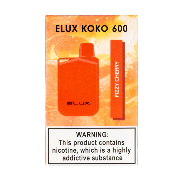 Elux Koko 600 Fizzy Cherry Disposable Vape Elux Koko 600 Fizzy Cherry Disposable Vape