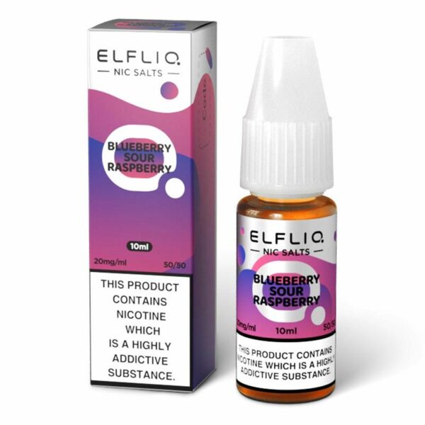 Elf Bar ELFLIQ Blueberry Sour Raspberry 10ml Nic Salt E Liquid