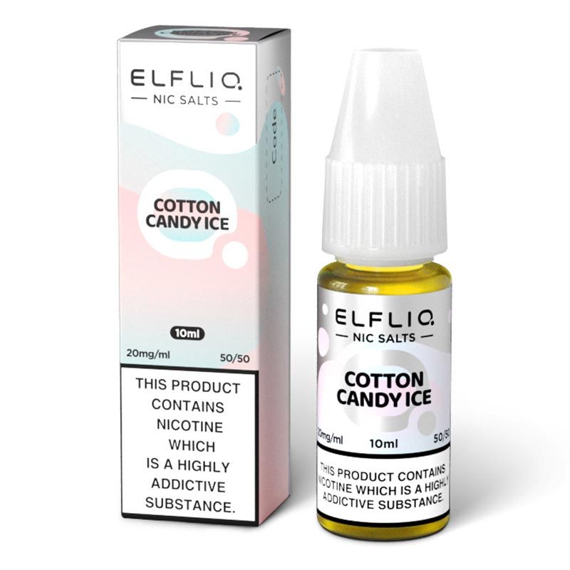 Elf Bar ELFLIQ Cotton Candy Ice 10ml Nic Salt E Liquid