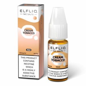 Elf Bar ELFLIQ Cream Tobacco 10ml Nic Salt E Liquid