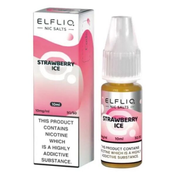Elf Bar ELFLIQ Strawberry Ice 10ml Nic Salt E Liquid Elf Bar ELFLIQ Strawberry Ice 10ml Nic Salt E Liquid