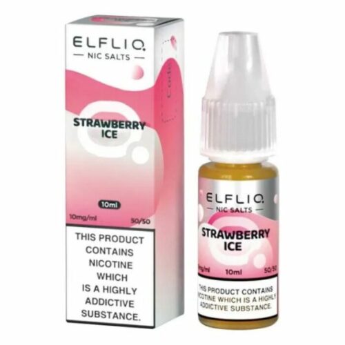 Elf Bar ELFLIQ Strawberry Ice 10ml Nic Salt E Liquid