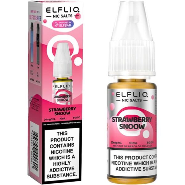 Elf Bar ELFLIQ Strawberry Ice Cream 10ml Nic Salt E Liquid (Strawberry Snoow)