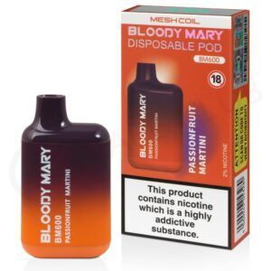 Bloody Mary BM600 Passionfruit Martini Disposable Vape