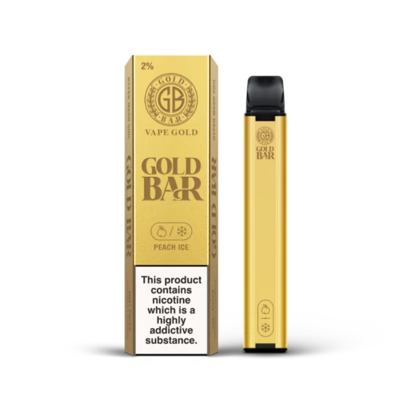 Gold Bar 600 Peach Ice Disposable Vape