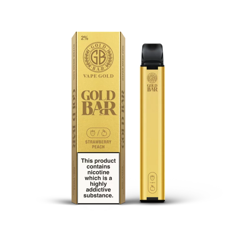 Gold Bar 600 Strawberry Peach Disposable Vape