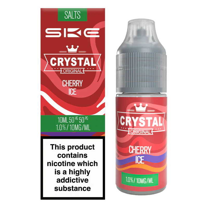SKE Crystal Salts Cherry Ice 10ml Nic Salt E Liquid