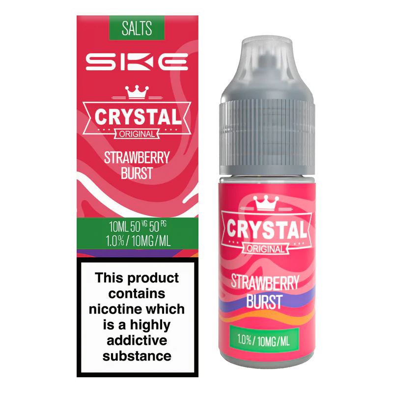SKE Crystal Salts Strawberry Burst 10ml Nic Salt E Liquid