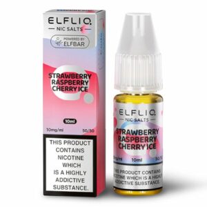 Elf Bar ELFLIQ Strawberry Raspberry Cherry Ice 10ml Nic Salt E Liquid