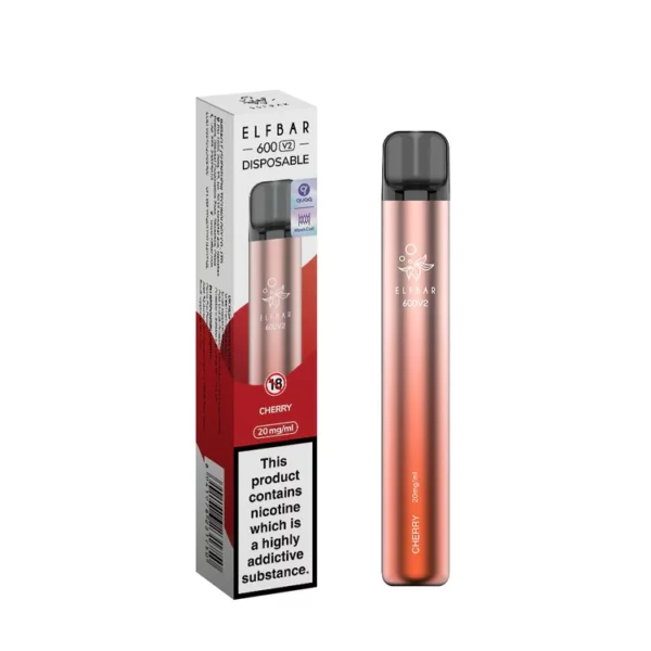 Elf Bar V2 600 Cherry Disposable Vape Elf Bar V2 600 Cherry Disposable Vape