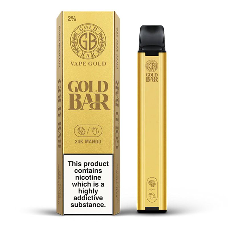 Gold Bar 600 24k Mango Disposable Vape