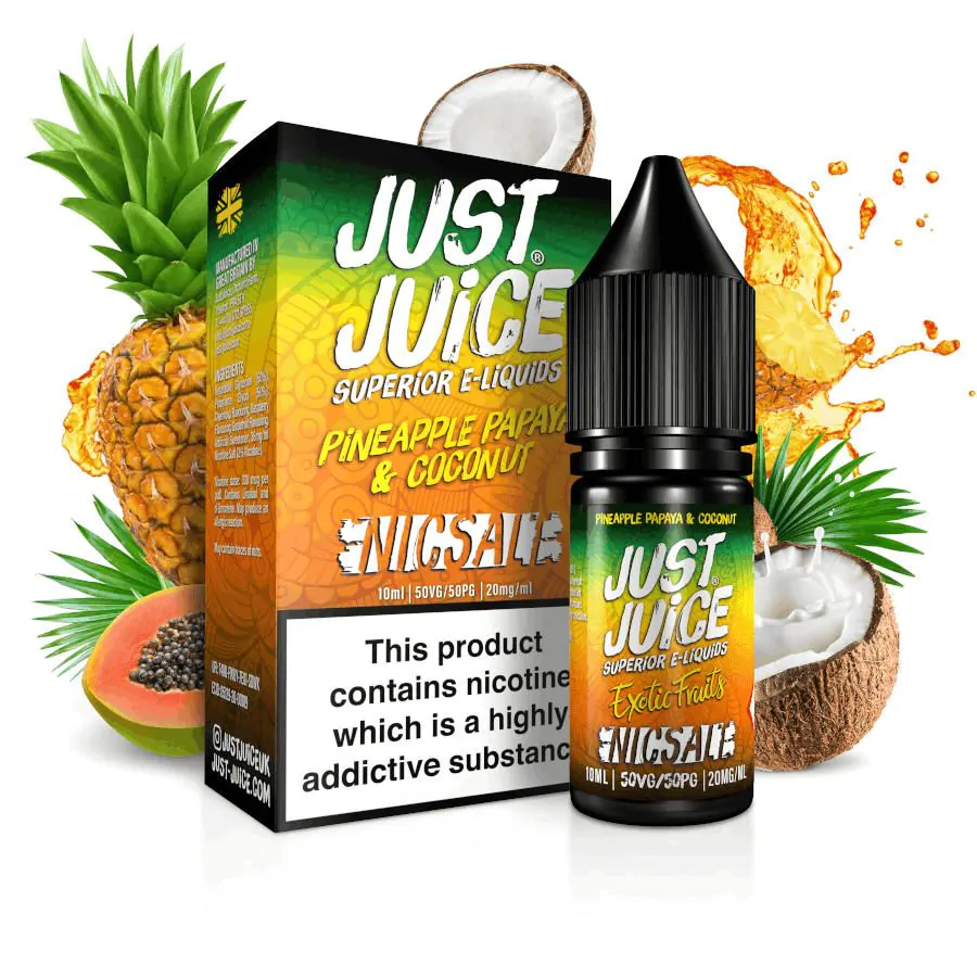Just Juice Pineapple Papaya & Coconut 10ml Nic Salt E Liquid