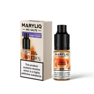 Maryliq Citrus Sunrise Nic Salt 10ml E Liquid