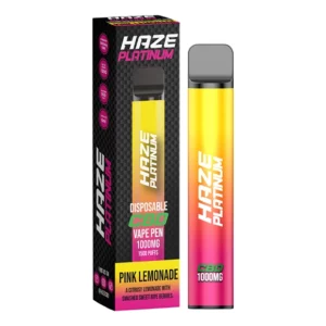 Haze CBD Platinum Pink Lemonade Disposable Vape 1000mg CBD