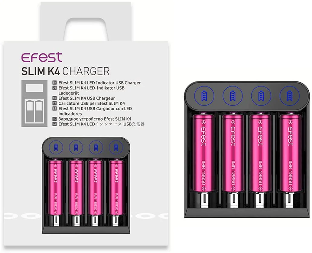 Efest Slim K4 LED Indicator USB Charger