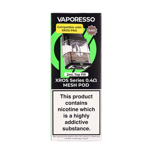 Vaporesso XROS Series Replacement Pods Pack of 4 0.4 Ohm Mesh Pods