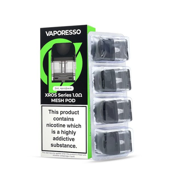 Vaporesso XROS Series Replacement Pods Pack of 4 1.0 Ohm Mesh