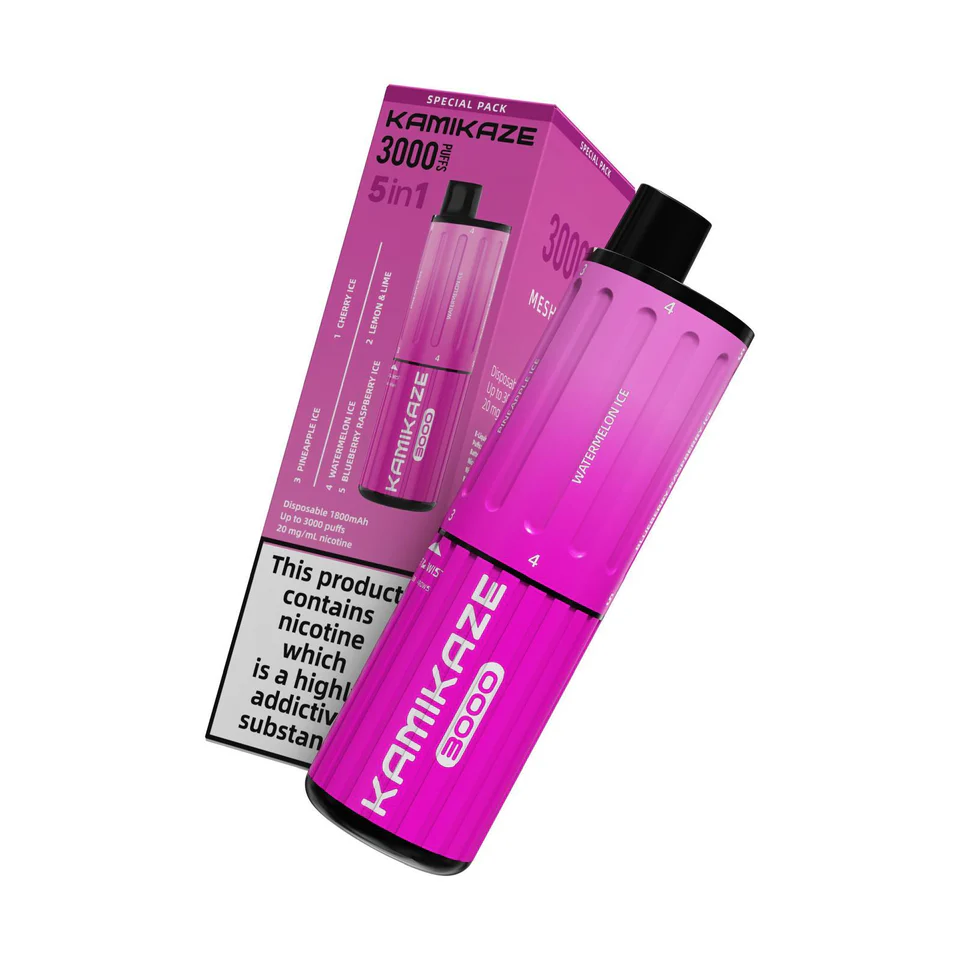 Kamikaze 3000 Puffs Disposable Vape - 2 For £22 | Shisha Vibe