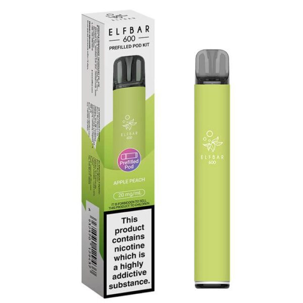 Elf Bar 600 Prefilled Pod Kit Apple peach