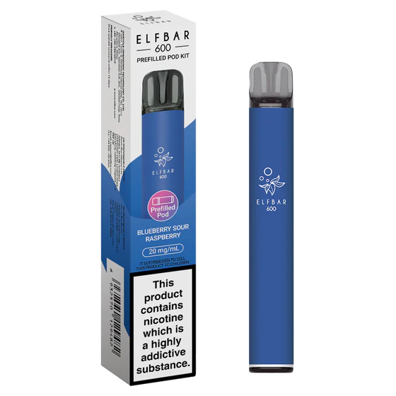 Elf Bar 600 Prefilled Pod Kit Blueberry Sour Raspberry