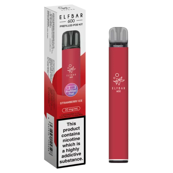Elf Bar 600 Prefilled Pod Kit Strawberry Ice