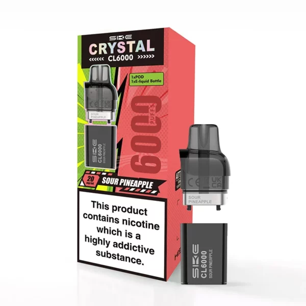 SKE Crystal CL6000 Replacement Prefilled Pod sour pineapple