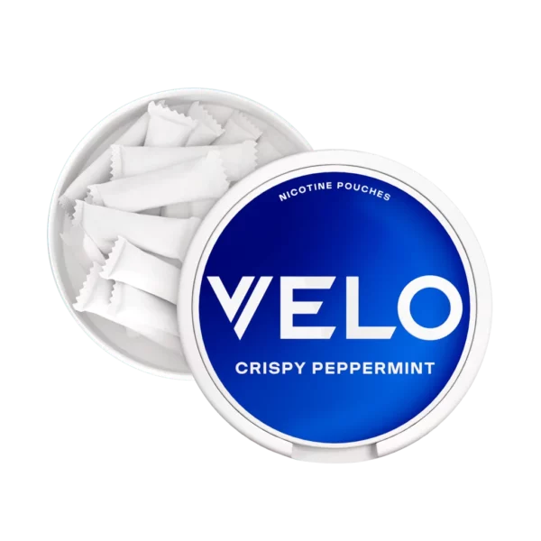 Velo Bright Crispy Peppermint Nicotine Pouches Inside