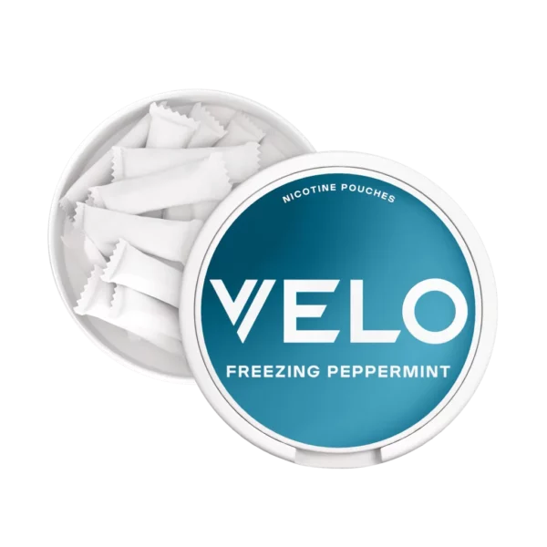 Velo Bright Freezing Peppermint Nicotine Pouches Inside