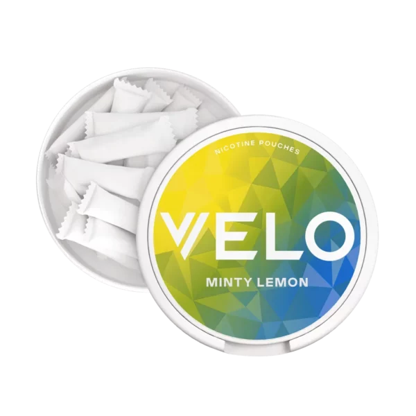 Velo Bright Minty Lemon Nicotine Pouches Inside