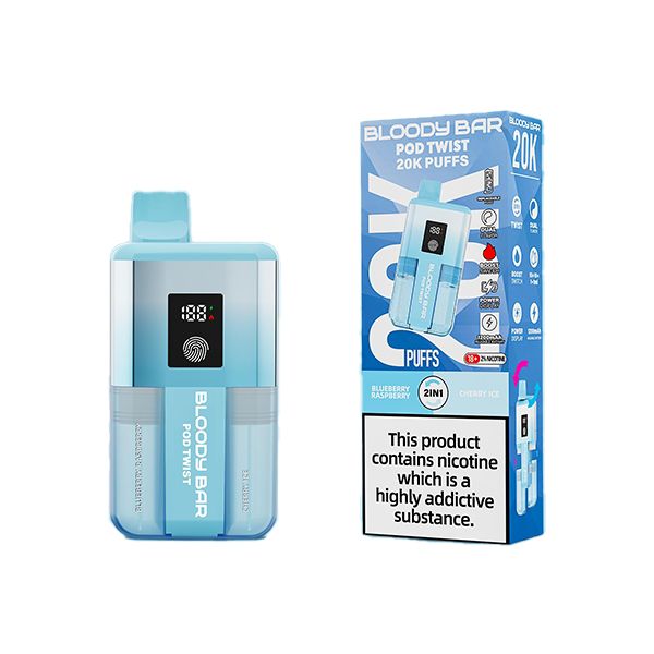 Bloody Bar 20k Blueberry Raspberry : Cherry Ice Prefilled Kit