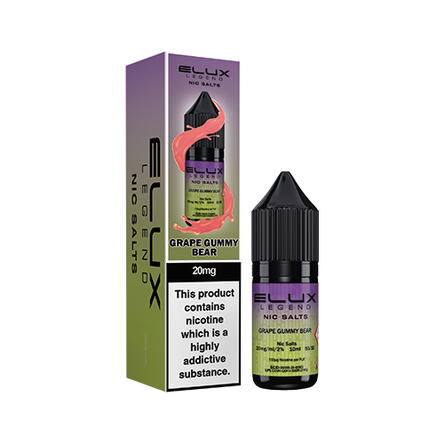 Elux Legend Grape Gummy Bear 10ml Nic Salt E Liquid