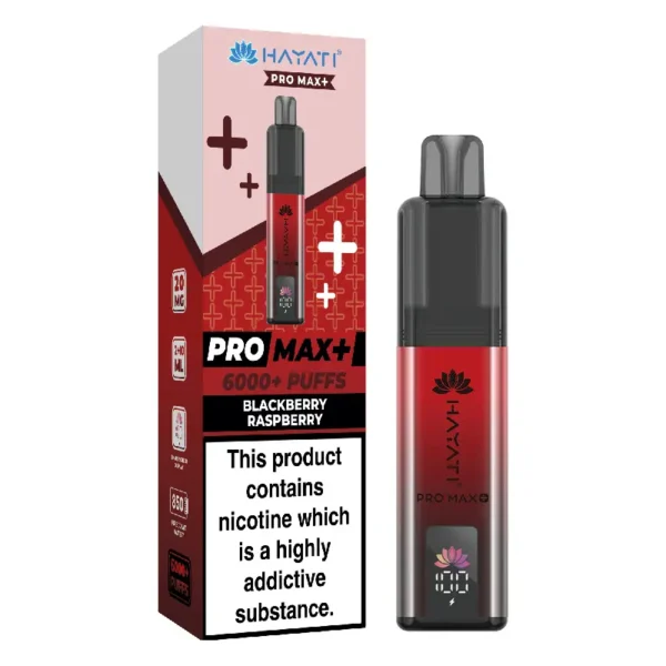 Hayati Pro Max Plus Blackberry Raspberry 6000 Puffs Prefilled Pod Kit