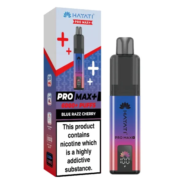 Hayati Pro Max Plus Blue Razz Cherry 6000 Puffs Prefilled Pod Kit