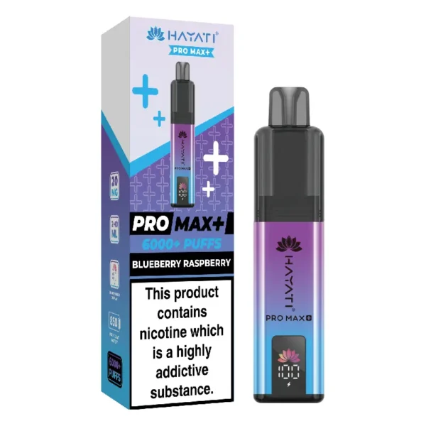 Hayati Pro Max Plus Blueberry Raspberry 6000 Puffs Prefilled Pod Kit