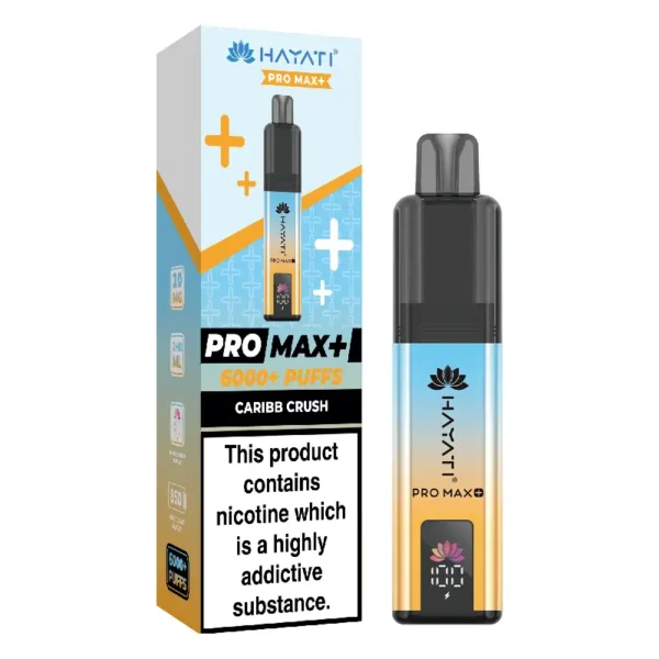 Hayati Pro Max Plus Caribb Crush 6000 Puffs Prefilled Pod Kit