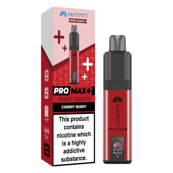 Hayati Pro Max Plus Cherry Berry 6000 Puffs Prefilled Pod Kit