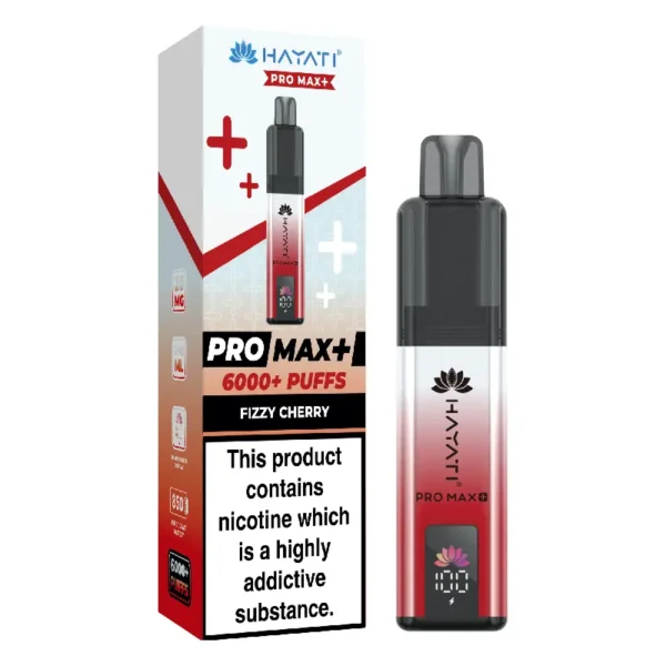 Hayati Pro Max Plus Fizzy Cherry 6000 Puffs Prefilled Pod Kit