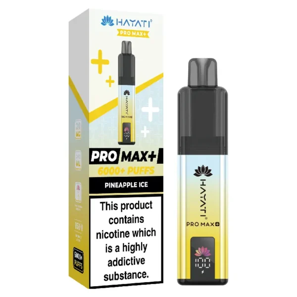 Hayati Pro Max Plus Pineapple Ice 6000 Puffs Prefilled Pod Kit