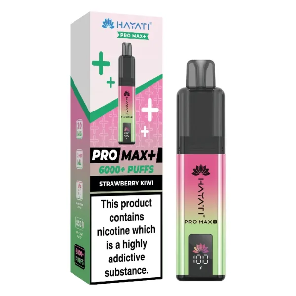 Hayati Pro Max Plus Strawberry Kiwi 6000 Puffs Prefilled Pod Kit
