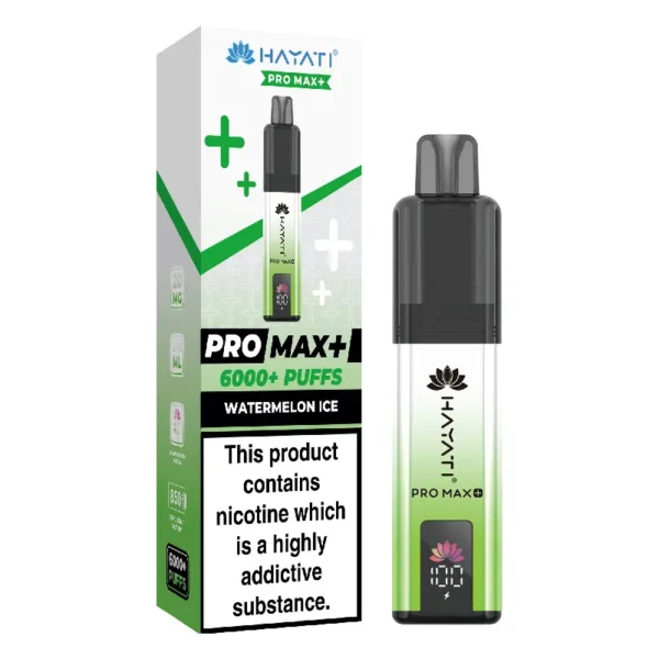 Hayati Pro Max Plus Watermelon Ice 6000 Puffs Prefilled Pod Kit